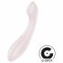 Zadeldruk - oplaadbare, waterdichte G-spot vibrator (beige)