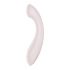 Zadeldruk - oplaadbare, waterdichte G-spot vibrator (beige)