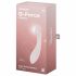 Zadeldruk - oplaadbare, waterdichte G-spot vibrator (beige)