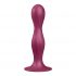 Satisfyer Dubbele Bal-R - zuigvoet dildo (rood)