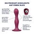 Satisfyer Dubbele Bal-R - zuigvoet dildo (rood)