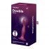 Satisfyer Dubbele Bal-R - zuigvoet dildo (rood)