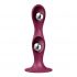 Satisfyer Dubbele Bal-R - zuigvoet dildo (rood)