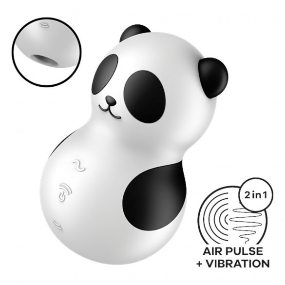 Satisfyer Pocket Panda - luchtdruk clitorisstimulator (zwart)