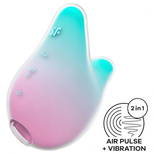 Satisfyer Mermaid Vibes - luchtdruk clitorisstimulator (mintroze)