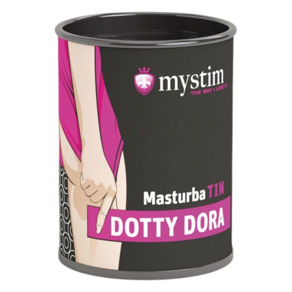 Mystim MasturbaTIN Dotty Dora - gestippelde masturbator (wit)