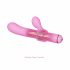 Magic Stick - vibrator met verwisselbare clitorisstimulator (roze)