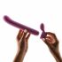 Magic Stick - vibrator met verwisselbare clitorisstimulator (roze)