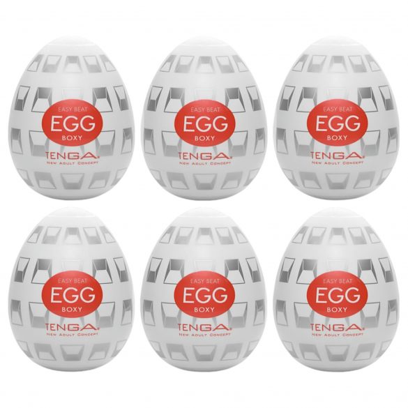 TENGA Egg Boxy - masturbatie-ei (6 stuks)