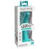 Dillio Curious Cinq - gode en silicone (15cm) - turquoise