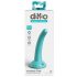 Dillio Nieuwsgierig Vijf - siliconen dildo met zuignap (15cm) - turkoois