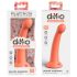 Dillio Geheime Verkenner - zuignap dildo (17cm) - oranje