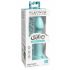 Dillio Grote Held - zuignap dildo (17 cm) - turquoise