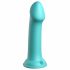 Dillio Grote Held - zuignap dildo (17 cm) - turquoise