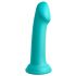 Dillio Grote Held - zuignap dildo (17 cm) - turquoise