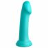 Dillio Grote Held - zuignap dildo (17 cm) - turquoise