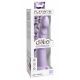 Dillio Slim Zeven - zuignapstimulatie dildo (20cm) - paars