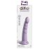 Dillio Slim Zeven - zuignapstimulatie dildo (20cm) - paars