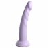 Dillio Slim Zeven - zuignapstimulatie dildo (20cm) - paars