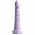 Dillio Slim Zeven - zuignapstimulatie dildo (20cm) - paars