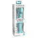 Dillio Slim Seven - Suction Cup Stimulating Dildo (20cm) - Turquoise 