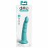 Dillio Slim Seven - Suction Cup Stimulating Dildo (20cm) - Turquoise 