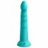 Dillio Slim Seven - Suction Cup Stimulating Dildo (20cm) - Turquoise 