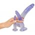 Kristal Helder - anale trainer dildo set - 3st (transparant-blauw)