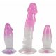 Kristalhelder - anale trainer set - 3 stuks (doorzichtig-roze)