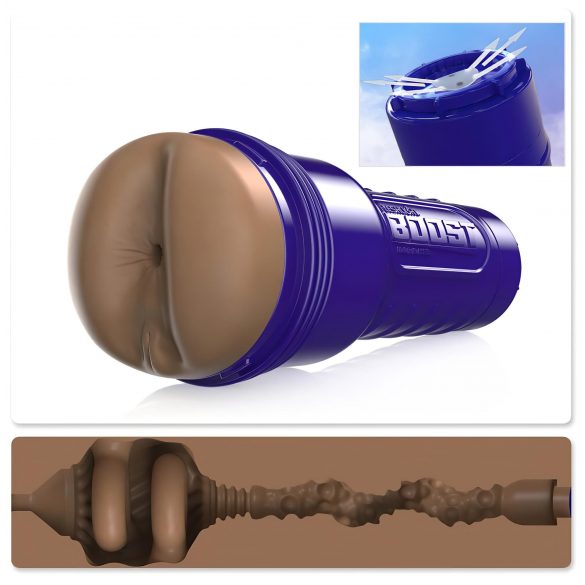 Fleshlight Boost Blast - realistische anale masturbator (bruin)