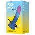 ROMP Piccolo - flexibele siliconen dildo (blauw-paars)