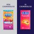 Durex Emoji PleasureMe - geribbelde en gestippelde condooms (12 stuks)