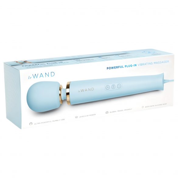 le Wand - exclusieve, bekabelde massage vibrator (blauw)