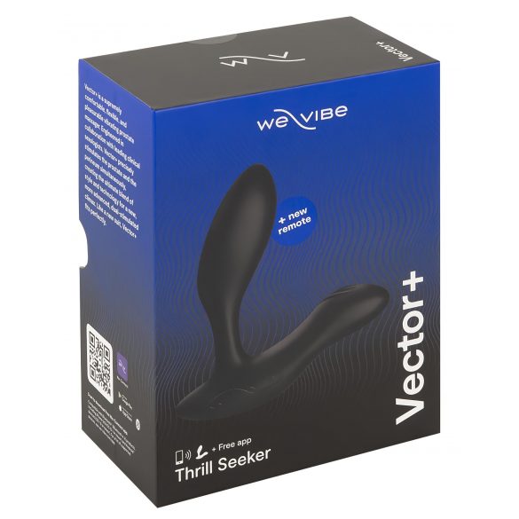 We-Vibe Vector+ - oplaadbare, slimme anale vibrator (zwart)