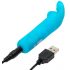 Happyrabbit Bullet - oplaadbare konijnenvibrator (blauw)