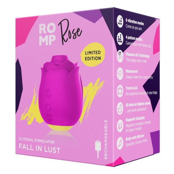 ROMP Roze - luchtdruk roos vibrator (roze)