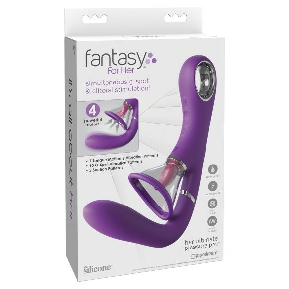 Fantasy For Her - 4-motorige G-punt- en clitorisstimulator (paars)