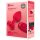 b-vibe hart - oplaadbare, draadloze anale vibrator (rood)