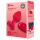 b-vibe heart - oplaadbare, draadloze anale vibrator (rood)