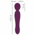 You2Toys Grande - oplaadbare massage vibrator (bordeaux)