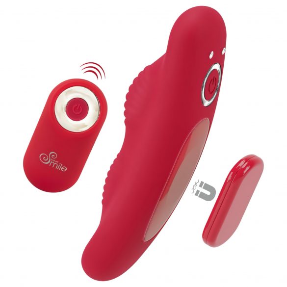 / Smile - draadloze oplaadbare slipvibrator (rood)