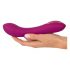 Javida - Dubbelpomp Opblaasbare Vibrator (paars)