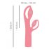 You2Toys Fantastisch - oplaadbare vibrator met clitorisstimulator (roze)