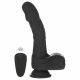 Naked Addiction - roterende en stotende realistische vibrator (zwart)