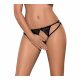 Obsessive Picantina - dubbele bandjes dames slip (zwart) - L/XL