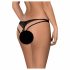 Obsessive Picantina - dubbele bandjes dames slip (zwart) - L/XL