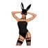 Obsessive OB7008 Sexy Bunny - konijn kostuum (zwart)