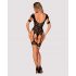 Obsessive - opengewerkte fishnet body (zwart) (S-L)