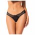 Zweedse Bella Rou - bloemmotief slip (zwart) - M/L