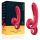 Sweet Play - tongvormige vibrator met clitorisstimulator (rood)